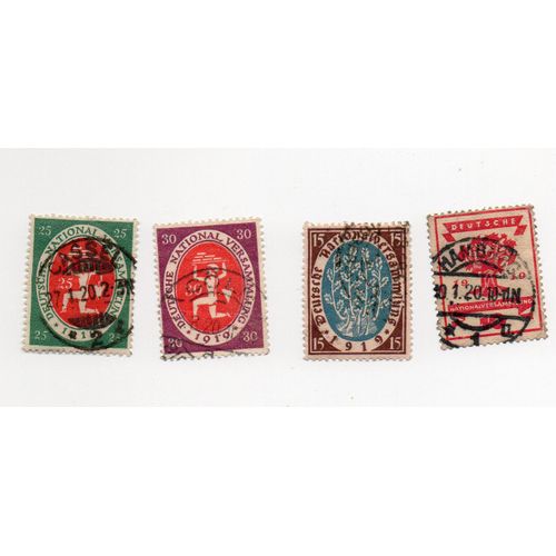 Allemagne( Empire)- Lot De 4 Timbres Oblitérés Divers