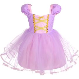 Ehnga-Petite Fille Princesse Blanche Neige Cendrillon Ariel Raiponce Costume Déguisement Robe Anniversaire Noël Fête Carnaval Cosplay Habillée