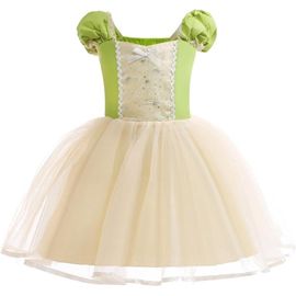Ehnga-Petite Fille Princesse Blanche Neige Cendrillon Ariel Raiponce Costume Déguisement Robe Anniversaire Noël Fête Carnaval Cosplay Habillée