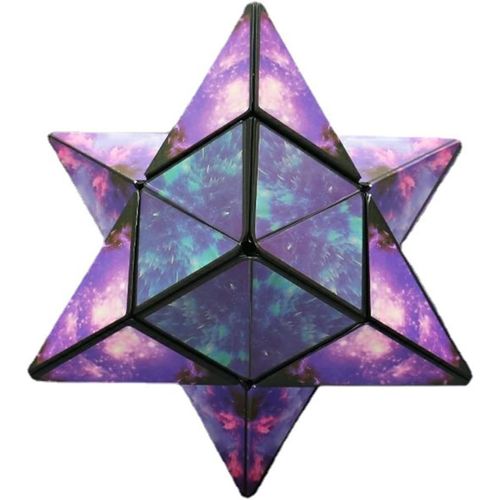 EHNGA-Cube Magique, 3D Infini Cube Magnétique Jouets, 3D Transformant Puzzle Créatif Jeu D'entraînement Cérébral, Cadeau Garçon Fille Jouet Enfant 8 9 10 11 Ans (Violet)
