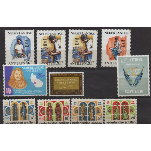 Antilles Néerlandaises Timbres Année Complète 1966