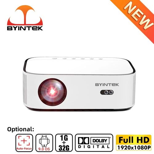 Vidéoprojecteur BYINTEK K45 ¿ projecteur LCD LED Full HD 4K, wi-fi, 1920x1080P, pour Smartphone, Android 9.0, pour Home cinéma, 1080P