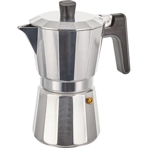 KALANKA-Perfecta | Cafetière Italienne à Induction, Aluminium, Capacité 6 Tasses, Argent, 18X10X19