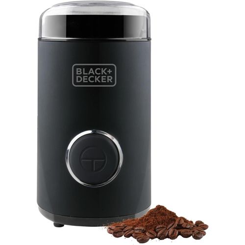 KALANKA-BXCG150E - Moulin à Café Électrique 150 W, Réservoir à Grains 50 g, Lames et Réservoir en Acier Inoxydable, Broyage Fin, Rangement de Cable, Noir