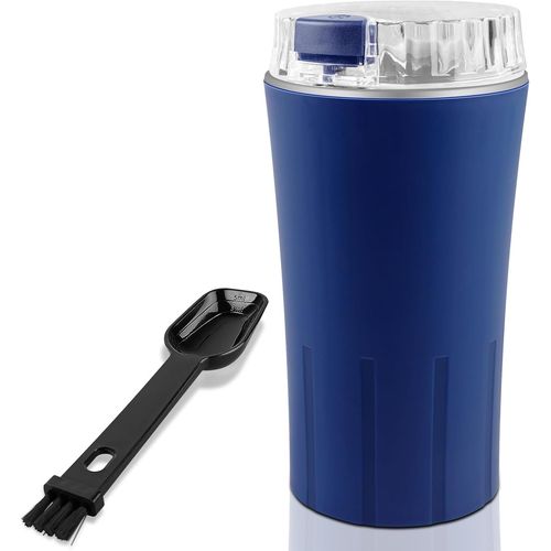 KALANKA-Moulin À Café Électrique: Moulin À Café 300W, Moulin A Cafe Electrique Avec Lames en Acier Inoxydable, Coffee Grinder, Broyeur Cafe Grain Multifonctionnel pour Grains Épices Noix Poivre Herbe