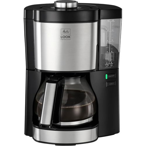 CHECARZHN--NO1-Cafetière Filtre Look V Perfection 1,25L Noir, Cafetière Programmable, Fonction Aromaselector, Fonction Maintien Au Chaud, Porte-Filtres 1X4, 10 Tasses,1025-06,1080W