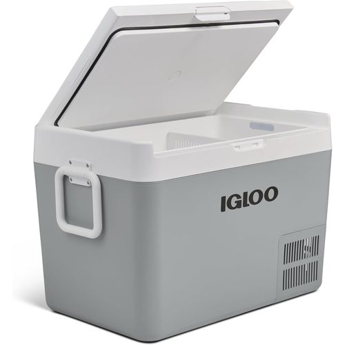 CHECARZHN--NO1-I 60 Glacière À Compresseur 59 Litres, 12/24 V Et 230 V, Mini-Réfrigérateur -18 °C À 20 °C Pour Voiture, Camion, Bateau, Camping-Car Et Pr De Courant.