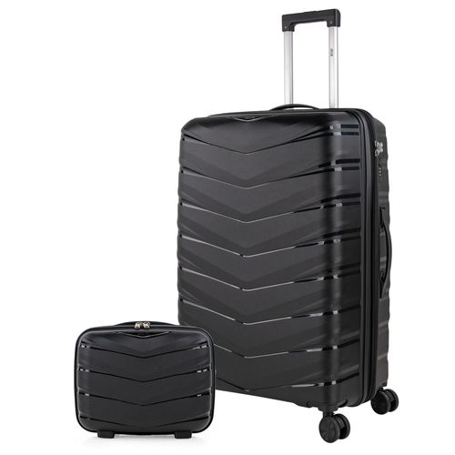 Set De Valises Rigides 4 Roulettes - Valise Grande Taille, Valise Soute Avion, Bagages Pour Voyages, Lot De Valises À Roulette. Fabriquées En PP Matériau Résistant