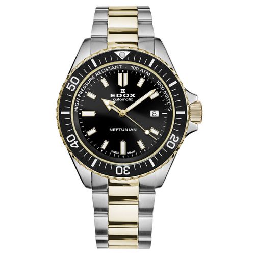 Mens Watch Edox 80120-357jm-Nid, Automatic, 44mm, 100atm