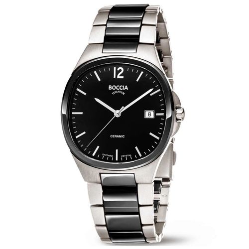 Mens Watch Boccia 3668-01, Quartz, 38mm, 5atm
