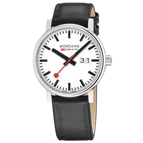 Mens Watch Mondaine Mse.40210.Lbv, Quartz, 40mm, 3atm