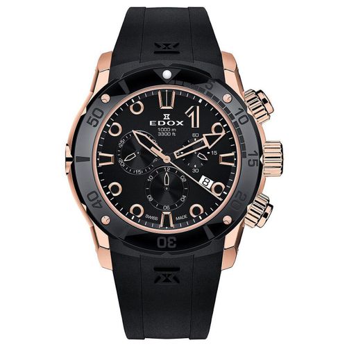 Mens Watch Edox 10242-Tinr-Nir, Quartz, 45mm, 100atm