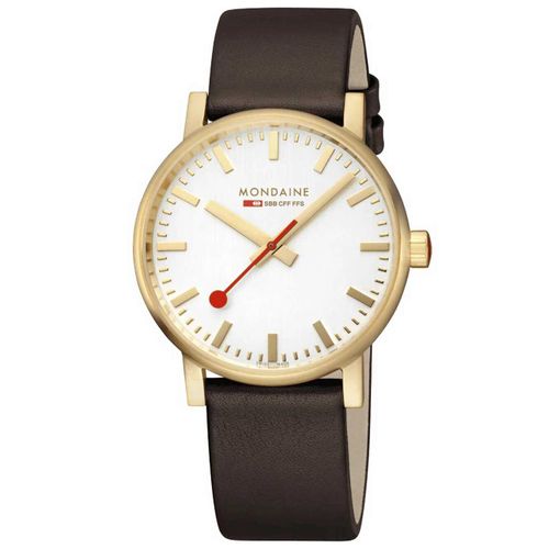 Mens Watch Mondaine Mse.40112.Lgv, Quartz, 40mm, 3atm