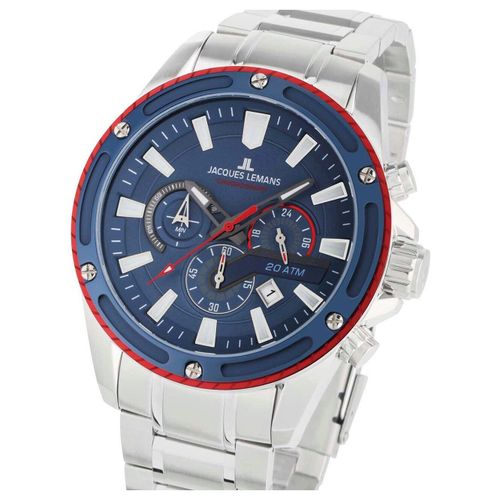 Mens Watch Jacques Lemans 1-2141f, Quartz, 48mm, 20atm