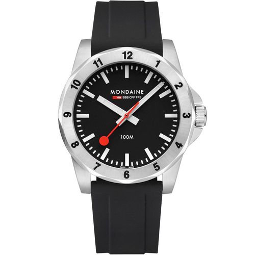 Mens Watch Mondaine Msn.42120.Rb, Quartz, 42mm, 10atm
