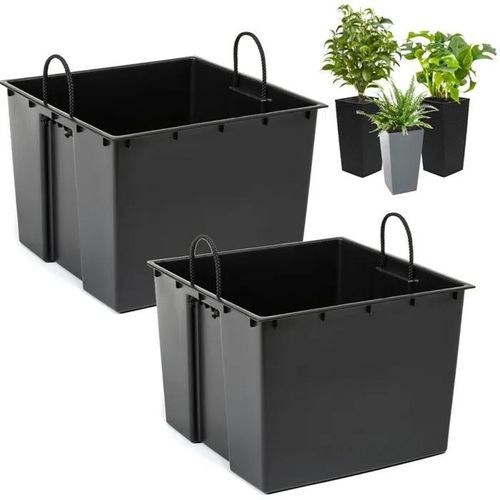Insert De Remplacement Pour Pot De Fleurs Set De 2 Pièces 34x28 Cm 28 L Pour Les Pots De Fleurs Lamela