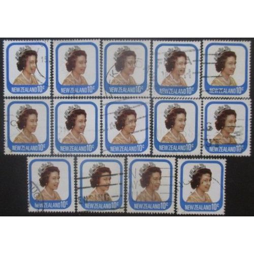 Nouvelle-Zelande N°701 X 14 Oblitéré