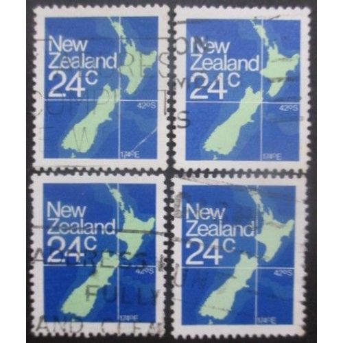 Nouvelle-Zelande N°810 X 4 Oblitéré