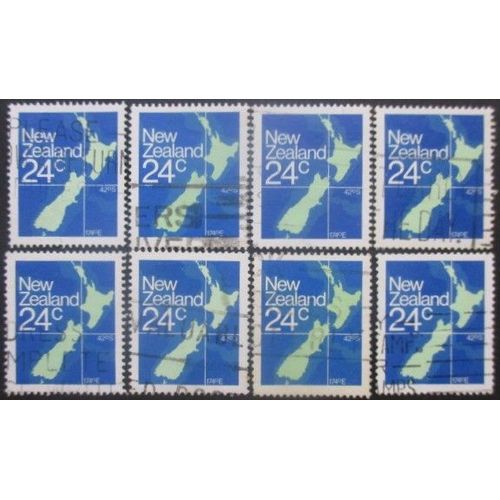 Nouvelle-Zelande N°810a Dentelé 14,5 X 14 Oblitéré X 8