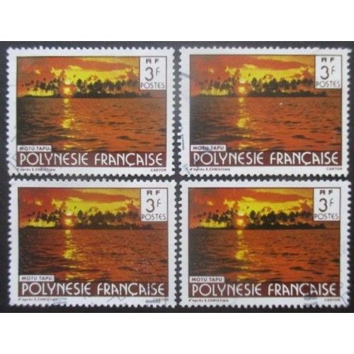 Polynesie Francaise N°253 X 4 Oblitéré
