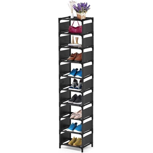 Kgabery-Étagère Chaussurese À 10 Niveaux,Porte-Chaussures,Pour 10 Paires,Gain De Place,Pour Entrée,Salon,Chambre
