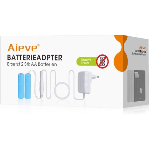 KGABERY-Bloc D'Alimentation Adaptateur De Batterie De Rechange Pour 2 Piles Aa Pour Guirlandes Lumineuses,Bougies Led,Figurine Led,Pas Besoin De Changer Les Piles Permanentes (Blanc)