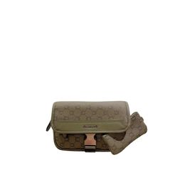 Mini-Sacoche Chabrand Toile Enduite Cuir 85056470 - Olive