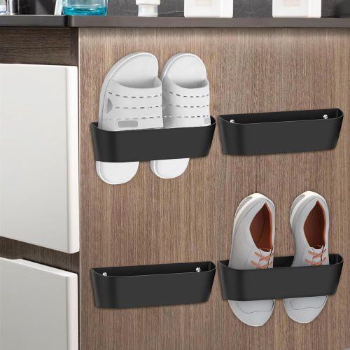 Kgabery-Porte-Chaussures Mural Pour Camping-Car,Organiseur De Chaussures De Camping Avec Sans Perçage,Autocollant Ou Perçage,Porte-Chaussures,Étagère À Chaussures Pour Camping-Car,Camping,Salle