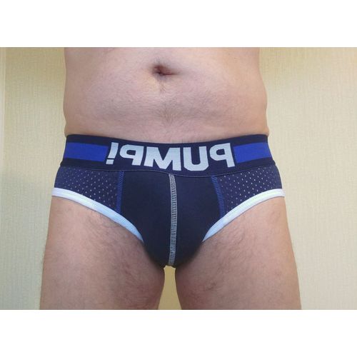 Slip Homme Bleu Marine Mesh Pump Taille M