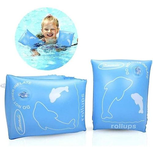 - Brassards De Natation Gonflables, Anneaux, Bandes D'ailes De Bras Flottantes, Manches Flottantes, Anneaux De Natation. (Enfants De 0 À 4 Ans, Bleu)