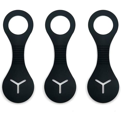 Supports En Silicone Pour Sacs À Déjections Canines, Support Pour Laisse, Distributeur De Sacs À Déjections Canines, 3 Pièces, Noir