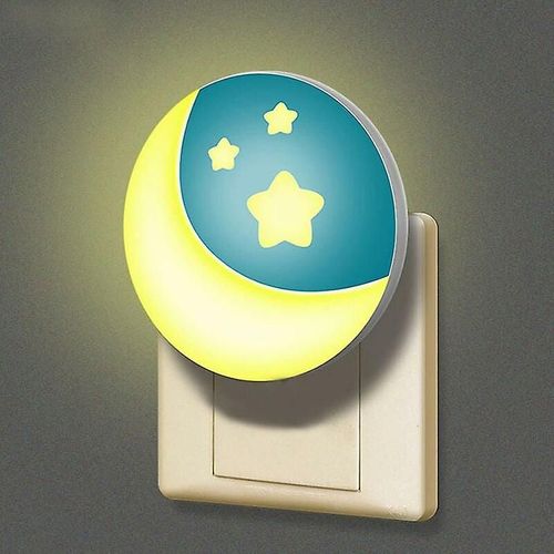 Veilleuse Murale Pour Enfant, Applique Avec Prise Électrique Avec Capteur D'aube, Veilleuse Chambre Bébé, Éclairage Déco Couloir, Sta