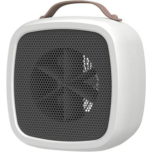 Radiateur soufflant, petit radiateur électrique portable, radiateur soufflant de salle de bain, mini radiateur soufflant en céramique, radiateur d'appoint pour bureau, 500 W - 10 ×