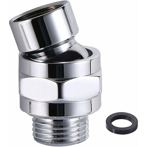 Raccord pour bras de douche, connecteur de douche, adaptateur pivotant, bras de douche réglable, rotule d'angle en laiton chromé G1/2