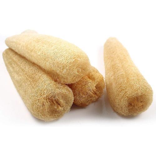 Éponge Exfoliante Naturelle Au Concombre De Soie Biologique, Pour Un Bain Complet, Une Exfoliation En Profondeur, Un Bain De Beauté Spa, 4 Paquets 