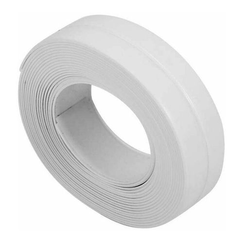 Joint de salle de bain en silicone blanc, bande de protection adhésive en silicone anthracite pour crédence de cuisine, cuisine, salle de bain, WC, angle de mur, douche, carrelage (38 mm)