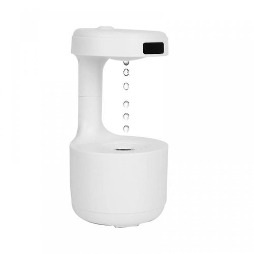 Humidificateur d'air USB 800 ml, humidificateur anti-gravité avec minuterie de 8 heures, humidificateurs à ultrasons à brume fraîche avec affichage LED, purificateurs d'air pour bureau et chambre