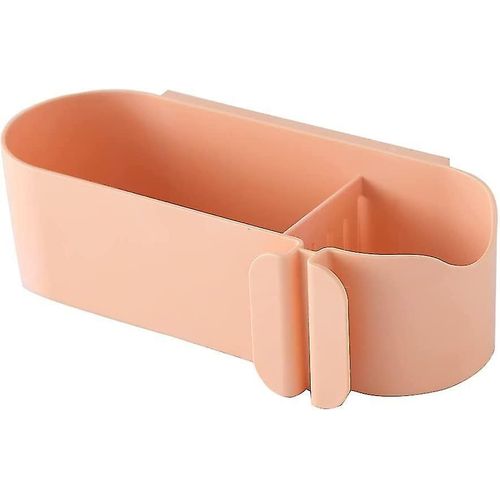 Support de sèche-cheveux rose multifonctionnel pour salle de bain, toilettes, étagère pour sèche-cheveux