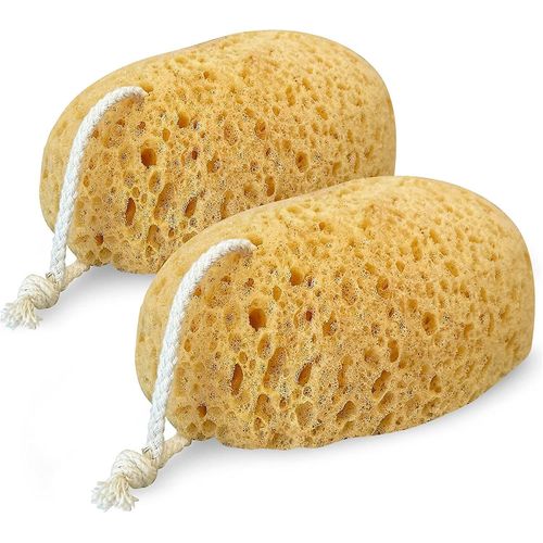 Éponge de bain en nid d'abeille pour le nettoyage des grottes d'algues, lot de 2, 155 x 100 x 60 mm