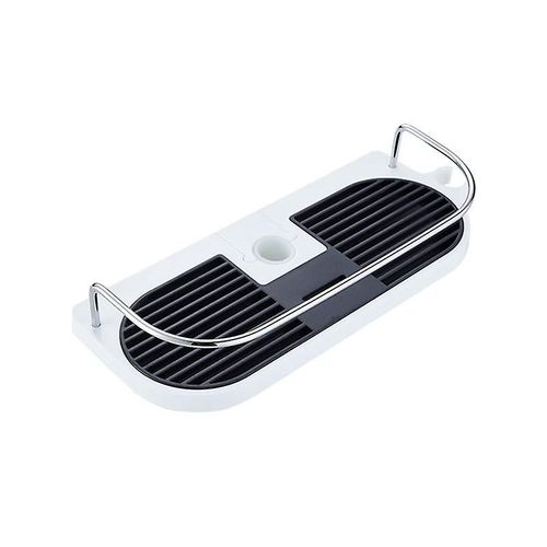 Étagère De Douche Télescopique, Support De Douche Réglable En Alliage D'aluminium Avec 2 Crochets