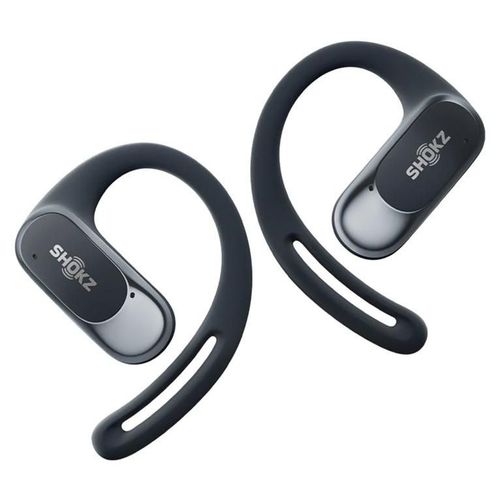 SHOKZ OpenFit Air - Écouteurs sans fil avec micro - oreille dégagée - montage sur l'oreille - Bluetooth - noir