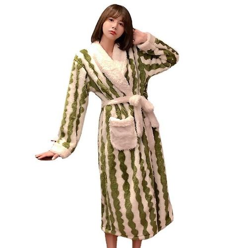 Robe De Chambre Pour Femme High On The Robe, Peignoir À Capuche En Coton Éponge, Peignoir Doux En Peluche M