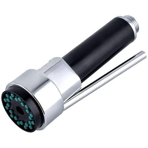 Robinet de cuisine moderne avec douchette extractible, tête de pulvérisation universelle, 1/2 pouce, pièce de rechange, finition chromée