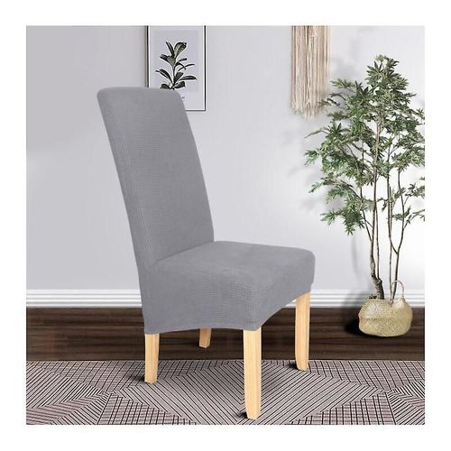 Housse De Chaise De Salle À Manger 2 Pièces Xl, Housse De Chaise De Salle À Manger Amovible Et Lavable Meal Bomb (Gris Clair)