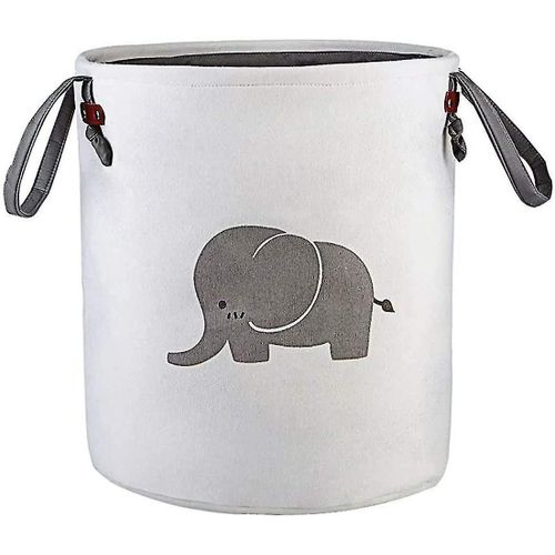 Panier de rangement rond pliable en coton
