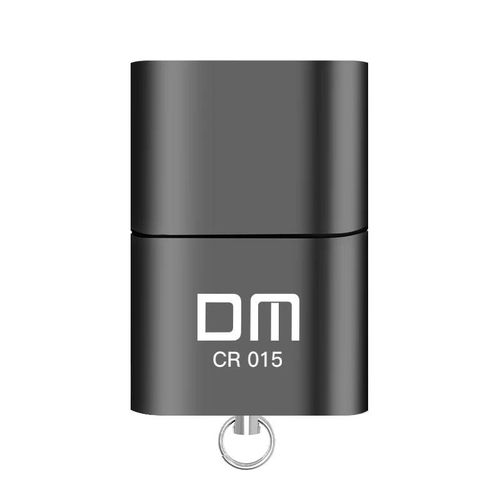( Black) DM CR015 lecteur de carte MicroSD multifonction emplacement pour carte TF clé USB adaptateur USB pour voiture ou ordinateur
