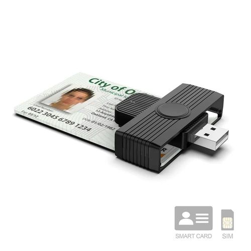 ( USB 2.0) TF9 accessoires pour ordinateur portable emplacement pour carte à puce pour lire plusieurs types de cartes/lecteur de cartes SIM/ID/CAC