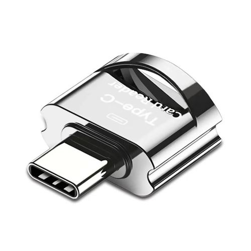 ( Argent) Adaptateur de Type C vers micro-sd TF,lecteur de carte mémoire intelligente OTG pour Samsung,adaptateur Micro USB vers micro-sd pour Xiaomi Macbook