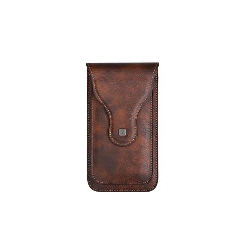 Pochette de ceinture de téléphone en cuir PU, pochette de téléphone Portable rétro, sac de ceinture de téléphone multifonction