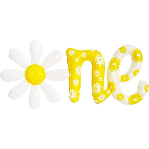 ChicSlick-Ballon Marguerite 1Er Anniversaire, Ballon De Numéro De Feuille D'Hélium,Xxl Aluminium Marguerite Ballons One,Ballons Anniversaire 1 An,Pour Décoration Baby Shower,Mariage, D'Anniv[X1332]